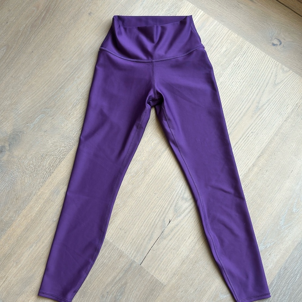 7/8 high waist Airlift legging in Dark Plum